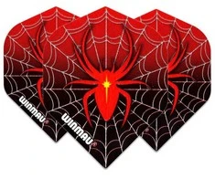 Smiginio strėlyčių sparneliai Winmau Mega Raudona Spider Standard