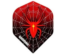 Smiginio strėlyčių sparneliai Winmau Mega Raudona Spider Standard