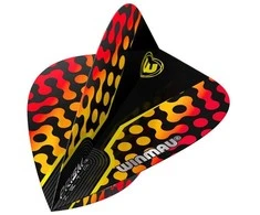 Smiginio strėlyčių sparneliai Winmau Prism Zeta Juodas / Geltona / Raudona