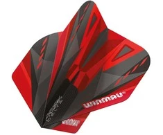 Smiginio strėlyčių sparneliai Winmau Prism Delta Juodas / Raudona