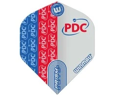 Smiginio strėlyčių sparneliai Winmau Prism Zeta Raudona / Mėlyna / Baltas