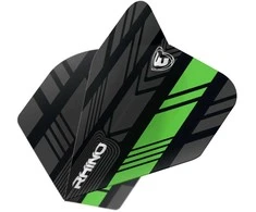 Smiginio strėlyčių sparneliai Winmau Rhino Juodas and Žalias