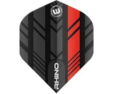 Smiginio strėlyčių sparneliai Winmau Rhino Juodas and Raudona Flights