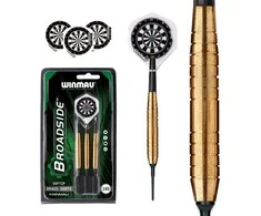 Smiginio strėlytės Winmau Broadside Brass 16 g Barrel / ~18 g Full Weight soft tip