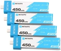 BETAFPV Baterija BT2.0 450MAH 1S 30C HV BATTERY (4PCS)