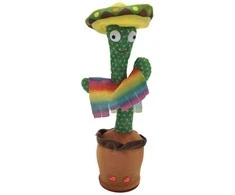 Extralink Toys | Žaislas kaktusas su Sombrero šokiais | Dainuojantis vaikiškas LED USB