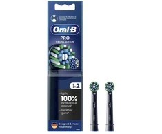 Oral-B Pro CrossAction EB50BRB-2 Juodas (2-pack) | Electric dantų šepetėlis galvutės | Juodas