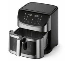 EXTRALINK AIR FRYER Gruzdintuvė BEZTŁUSZCZOWA 8L 1800W 200 STOPNI