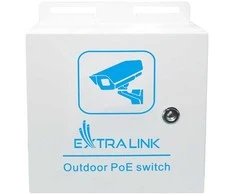 Šakotuvas Extralink atlasas | Išorinis PoE jungiklis | 8x RJ45 1000Mb/s PoE, 2x SFP, 120W, aktyvus aušinimas