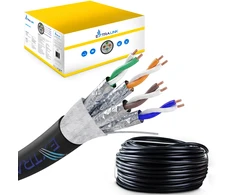 Extralink CAT6A FTP (F/UTP) lauko susuktos poros gelio kabelis 305M tinklo kabelis