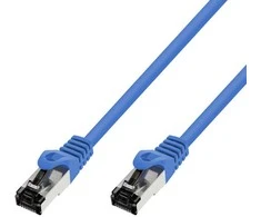 Extralink Kat.8.1 S/FTP 20m 40G Mėlyna | Patchcord LAN | Miedź Kabelis sieciowy skrętka [COPY]