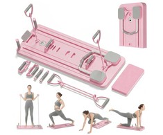 Extralink, Pilates board, pink, abdominal exercise reformer, push-up board
