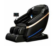 EXTRALINK FOTEL MASUJĄCY 3D ZERO GRAVITY JUODA-Auksinė