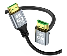EXTRALINK HDMI kabelis 2.1 8K HDR 2M KAMPINIS GÓRNY SKRĘT