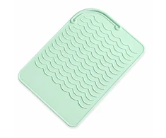 EXTRALINK HOME MATA SILIKONOWA PODKŁADKA POD LOKÓWKĘ PROSTOWNICĘ DO ŁAZIENKI 22X16 CM ŽALIA