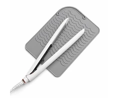 EXTRALINK HOME MATA SILIKONOWA PODKŁADKA POD LOKÓWKĘ PROSTOWNICĘ DO ŁAZIENKI 22X16 CM Pilka