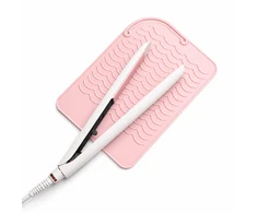 EXTRALINK HOME MATA SILIKONOWA PODKŁADKA POD LOKÓWKĘ PROSTOWNICĘ DO ŁAZIENKI 22X16 CM RÓŻOWA