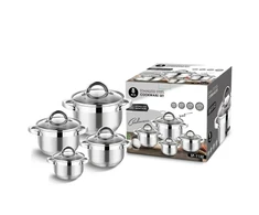 Extralink Home SF-1132 | Puodų rinkinys | 4 vnt, Nerūdijantis plienas, 1.9L, 2.7L, 3.6L, 6.1L