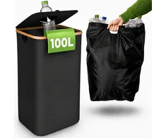 Extralink Home | Returnable bottle bin | Foldable bin with opening, 100L