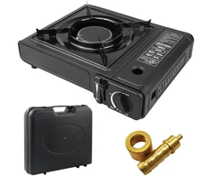 Extralink, portable gas stove, ceramic in a case + adapter