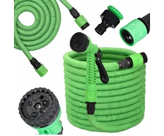 Extralink Juodas FOREST sodo žarna ROZCIĄGLIWY ELASTYCZNY PISTOLET 1/2 5-15m