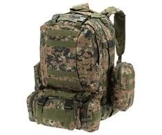 Extralink Military Mokyklinė kuprinė kelioninis taktyczny 4w1 wojskowy turistinis survival 50l mil-668