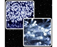 Extralink | Kalėdinės lemputės | Kalėdos, 10 m, 100 LED, baltos, šaltos, lauko, vidaus, maitinamos baterijomis