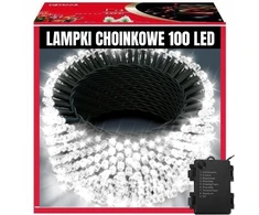 Extralink | Kalėdinės lemputės | Kalėdos, 10 m, 100 LED, baltos, šaltos, lauko, vidaus, maitinamos baterijomis