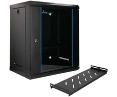 Extralink Lite 12U 530X400 Wall-Mounted Rackmount Cabinet Juodas