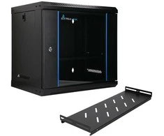 Extralink Lite 9U 530X400 Wall-Mounted Rackmount Cabinet Juodas
