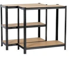 Extralink Lentyna metalinis sandėlis 180x90x40 juoda