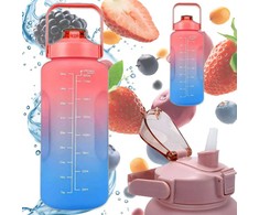Gertuvė Extralink Motivational Bottle, Vanduo Bottle, 2000ml, Raudona-Mėlyna, BUT-994
