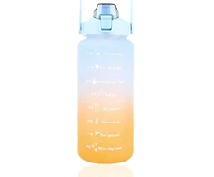 Gertuvė Extralink Motivational Vanduo Bottle, 2000ml Sports Vanduo Bottle, Mėlyna-Oranžinis, BUT-993