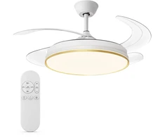 „Extralink Phantom Wing 42“ išmanusis WiFi | Lubų ventiliatorius | balta, programėlė, 107 cm