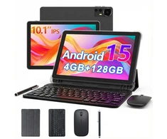 Extralink Planšetė CP31 4GB RAM+128GB Juodas | Planšetė | Android 15, 2Mpx+8Mpx, 6000mAh, 1280x800px, klaviatūra, pelė, rysik