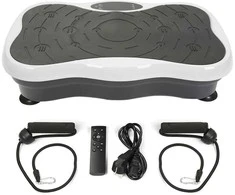 Extralink Moonwalk Spin Move Platofrma Wibracyjna do Ćwiczeń Fitness 200W balta