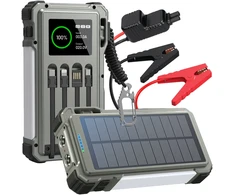 Extralink POWERBANK SOLARNY 12000MAH JUMP STARTER 1500A LAMPA LATARKA