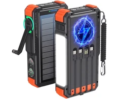 Extralink POWERBANK SOLARNY 20000MAH 20W DYNAMO INDUKCJA LAMPA LATARKA