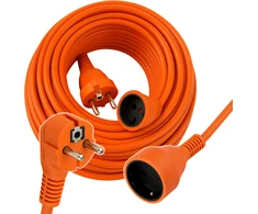 EXTRALINK POWERLINK PRZEDŁUŻACZ ZASILAJĄCY SIECIOWY 30M ORANŽINĖ BEZ UZIEMIENIA 2 x 1,5MM2 16A 2500W