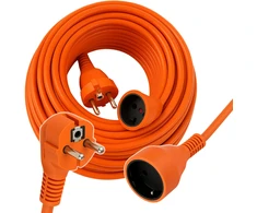 Extralink „PowerLink“ | Maitinimo tinklo prailgintuvas | 30 m, oranžinis, su įžeminimu, 3 x 1,5 mm2, 16 A, 2500 W