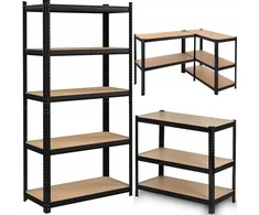 Extralink REGAŁ MAGAZYNOWY METALOWY JUODA 205X120X45CM