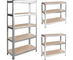 Extralink REGAŁ MAGAZYNOWY METALOWY Sidabrinis 150X75X35CM