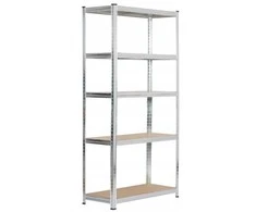 Extralink REGAŁ MAGAZYNOWY METALOWY Sidabrinis 220X90X40CM