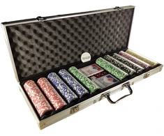 Extralink, Poker set, 500 chips, 2 decks of cards, dice, aliuminio case