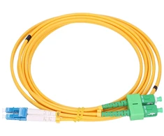 „Extralink“ SC/APC-LC/UPC jungiamasis laidas, vienmodis, dvipusis, G652D, 3 mm, 0,5 m