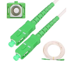 Extralink SC/APC-SC/APC | Komutacinis laidas | LSOH, vienmodis, simpleksas, G.657A2, 3 mm, 30 m, baltas