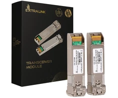 Šakotuvas Extralink SFP28 25G modulis, 2 vnt., 25Gbps, LC/UPC Duplex, 1310nm, 10km, vienmodis, DOM