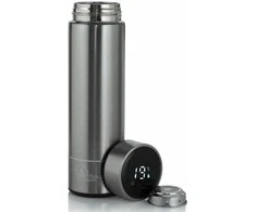 Extralink Smart Travel Mug Sidabrinė | Termo puodelis | Termos su wyświetlaczem LED
