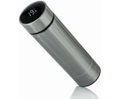 Extralink Smart Travel Mug Sidabrinė | Termo puodelis | Termos su wyświetlaczem LED