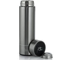 Extralink Smart Travel Mug Sidabrinė | Termo puodelis | Termos su wyświetlaczem LED